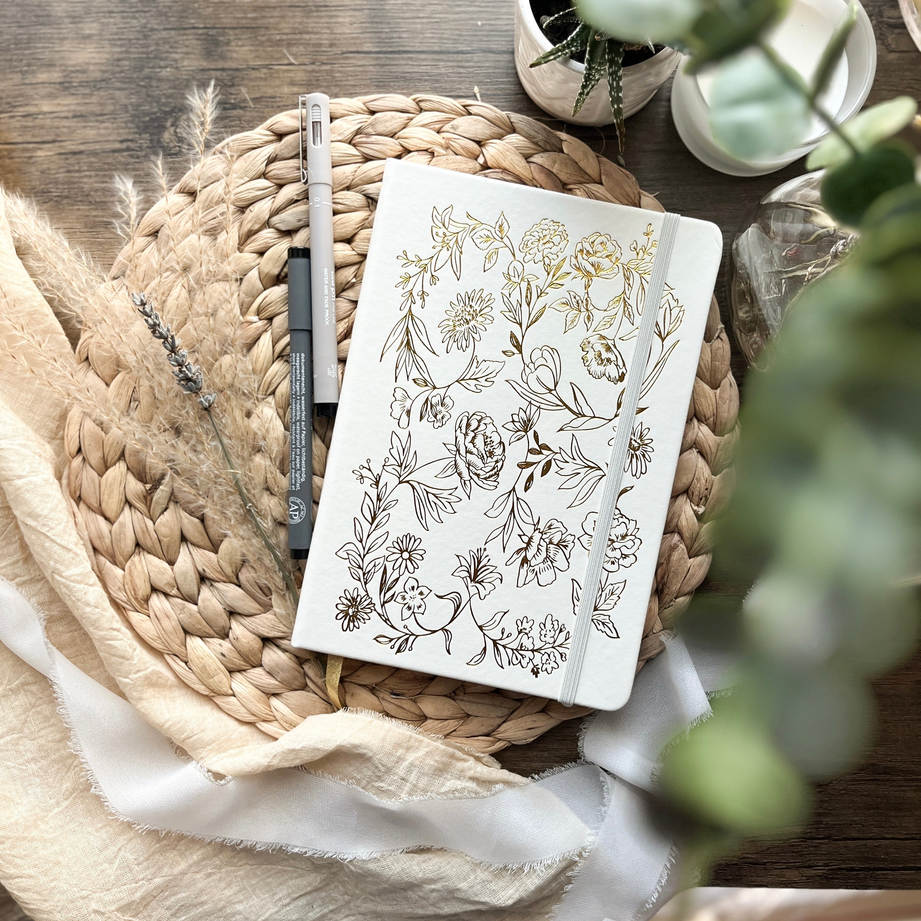 Hardcover foil notebook