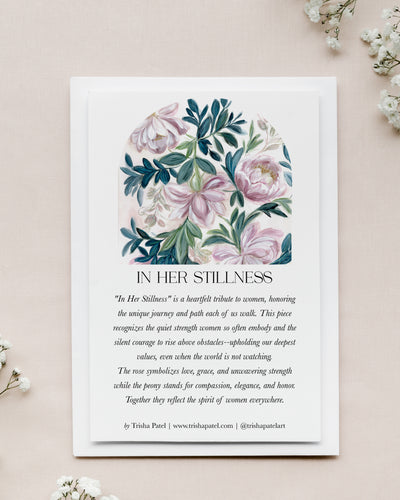 In Her Stillness Symbolism Card