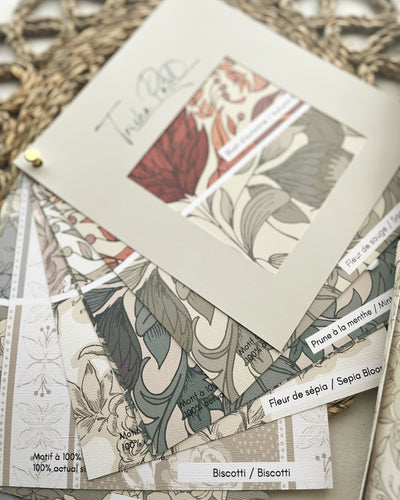 Purchasing a sample is highly recommended to visualize the colors and pattern scale on your wall